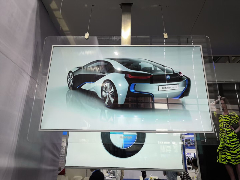 双屏吊挂广告机32寸,支持各种双屏外观尺寸定制